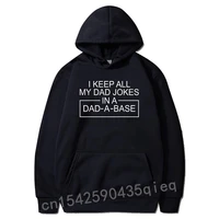 i keep all my dad jokes in a dad a base father dad joke hoodies cheap cool long sleeve hoodie sweatshirts for men youthful