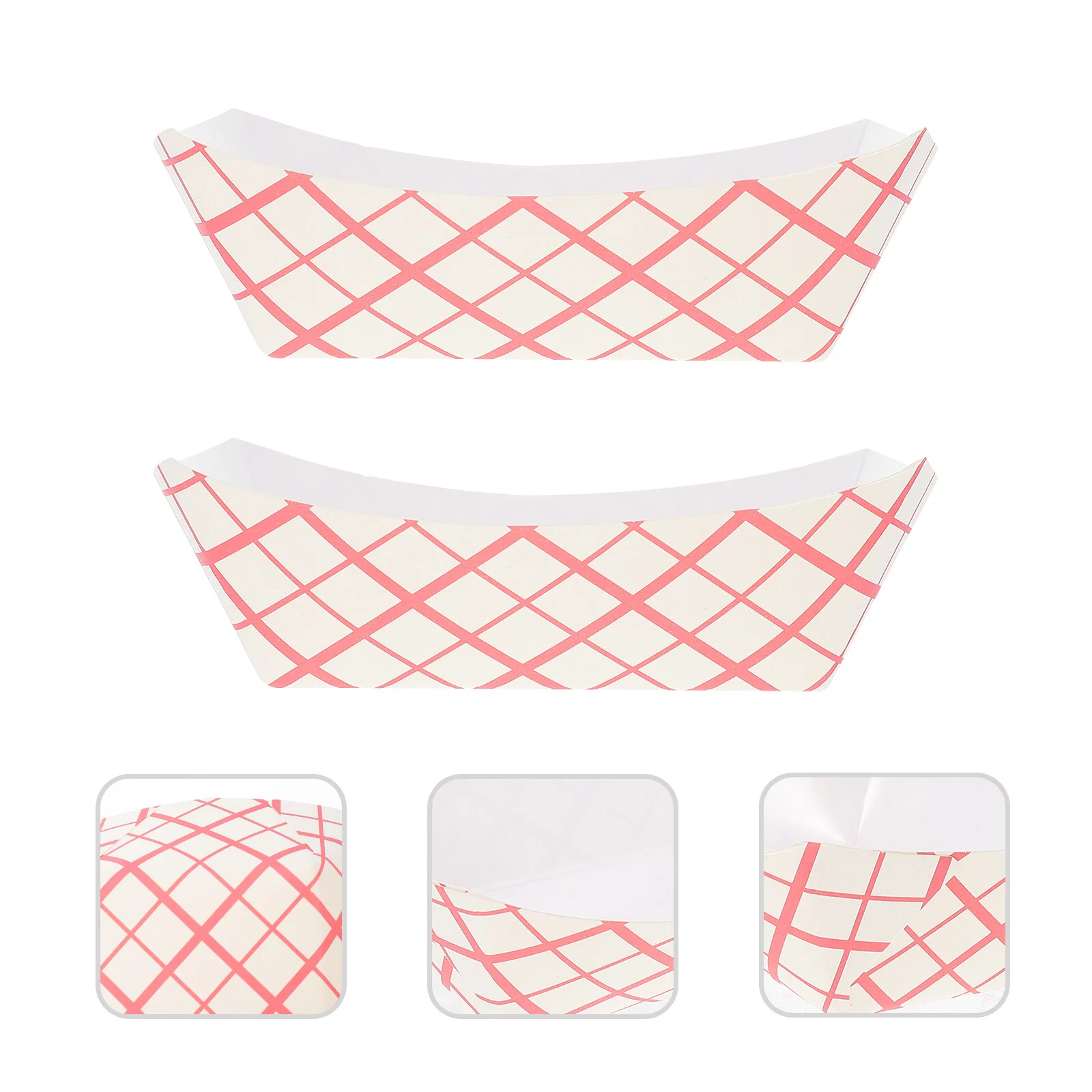 

Food Tray Convenient Boat Multi-function Paper Boats Dessert Gathering Accessory