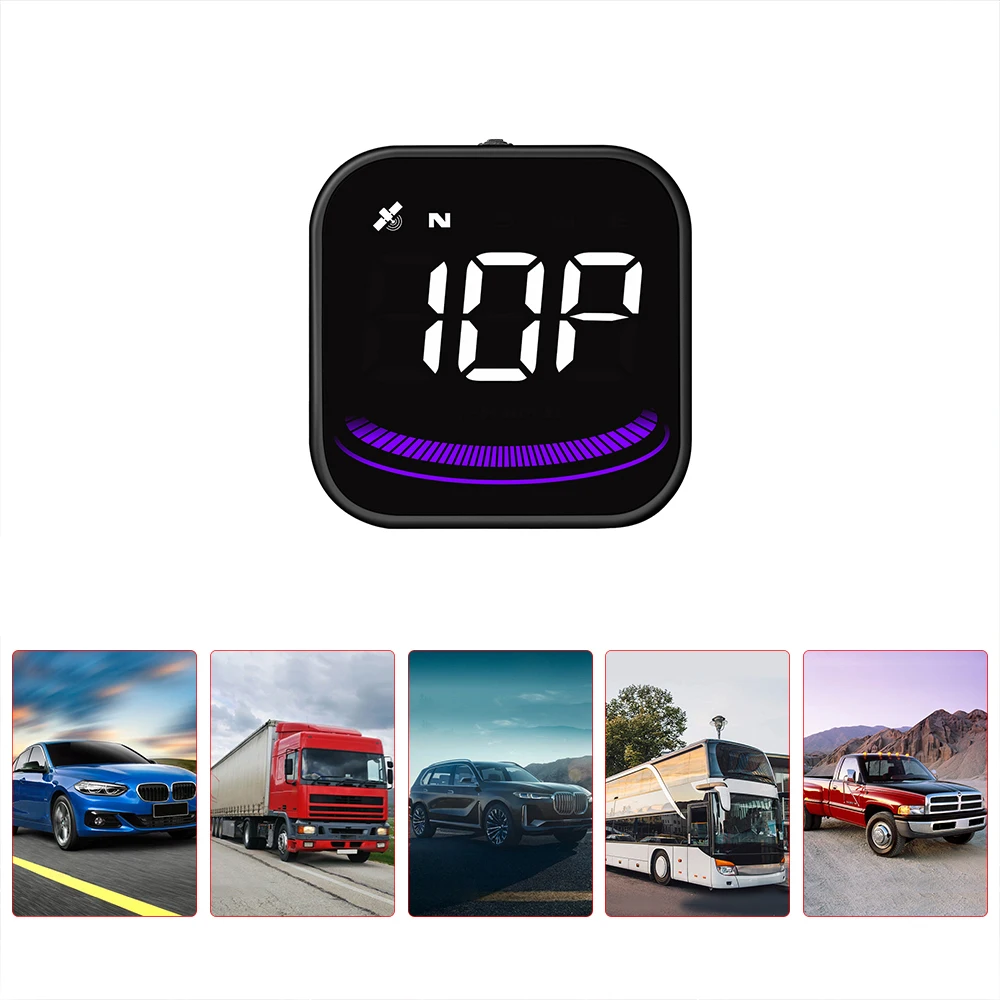 

Цифровой Автомобильный спидометр, умное устройство с напоминанием о превышении скорости, GPS, HUD, с окружающим светом, автомобильные аксессуа...