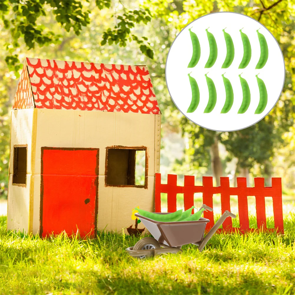 10 шт. модель снежного гороха реалистичное украшение в виде фасоли поддельные