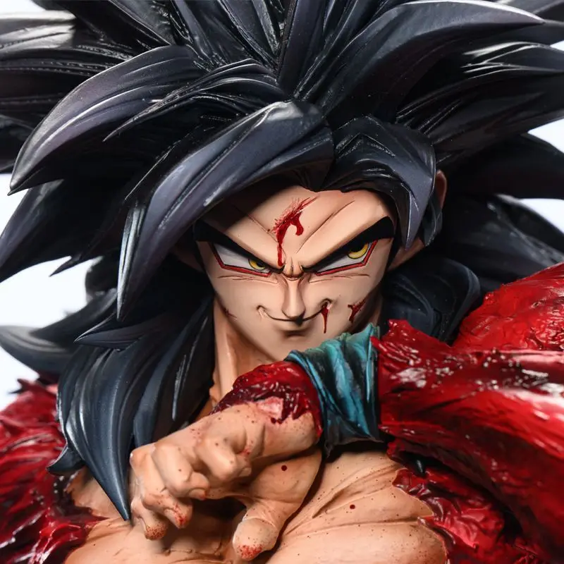 Фото Фигурка LK Studio Tempest Super 4 Гоку из Dragon Ball Z Super Saiyan 4: Гром и молния, ПВХ, подвижная, 34 см/13,38 дюйма, коллекционная игрушка №5