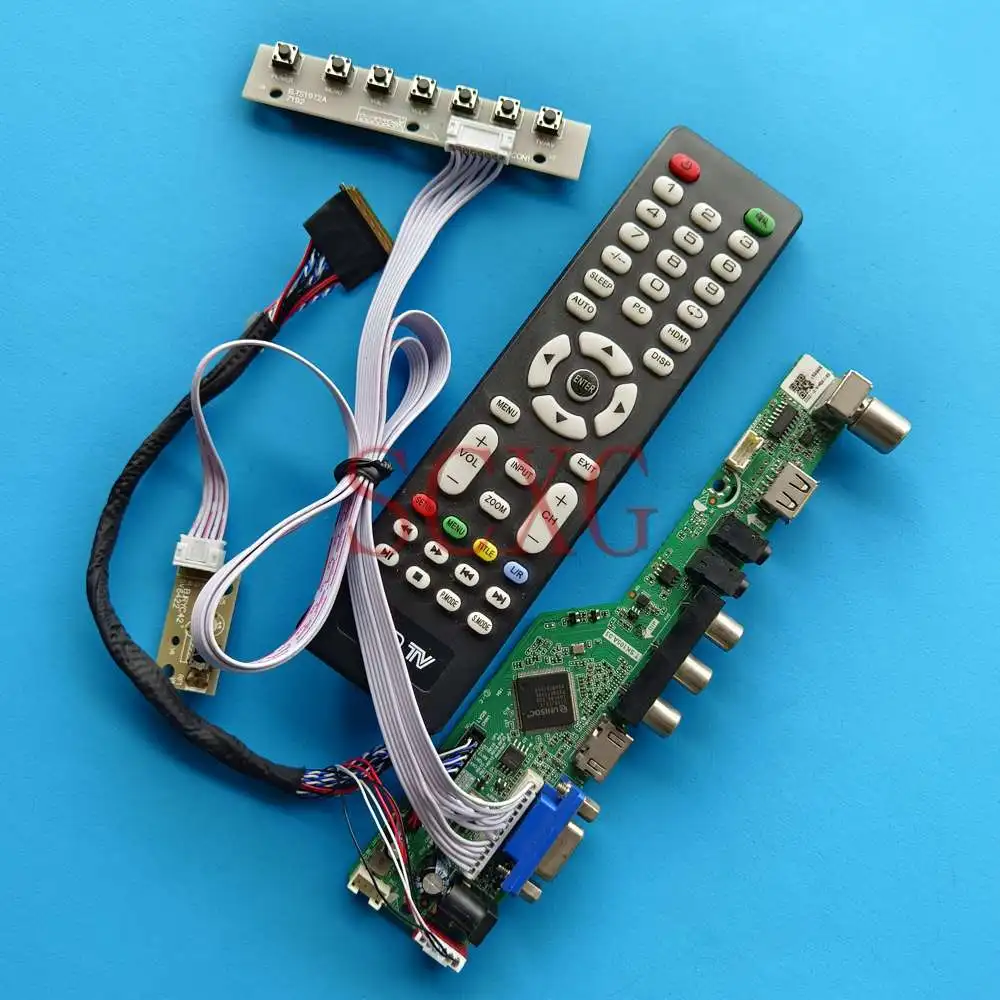 

Для B156XTN02.1 1366 768 40 Pin LVDS USB HDMI-совместимый VGA AV 15,6 "планшетный ПК ТВ аналоговый сигнал экран драйвер платы DIY комплект