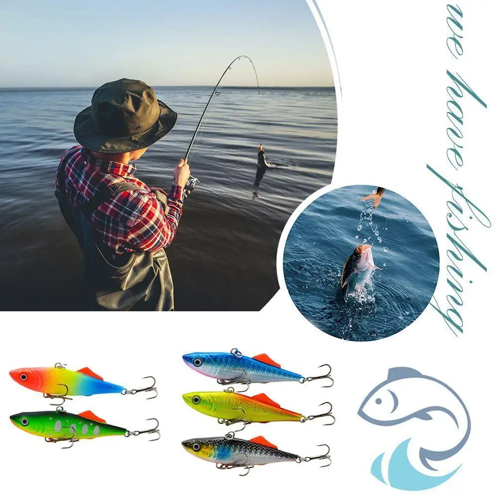 

Export Submerged VIB Bait Fishing Lure Sinking Vibration Trolling Metal Lure Hard Bait Crankbait Winter Fishing