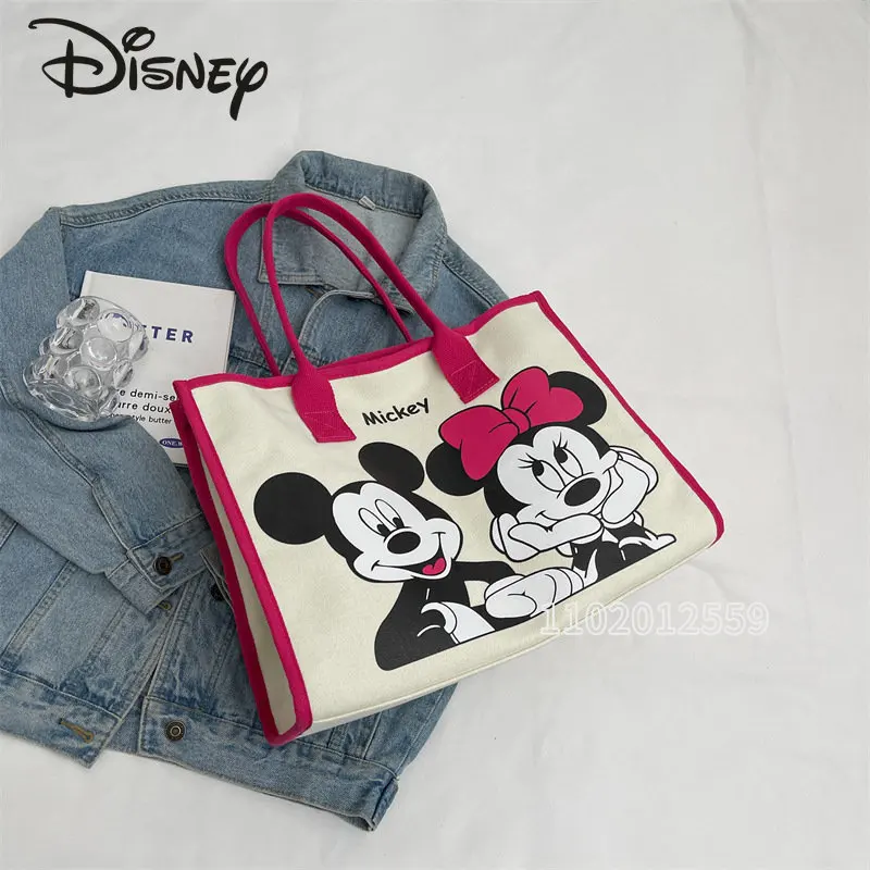 Disney Mickey New Women's Handbag Luxury Brand Women's Bag Large Capacity Tote Bag Cartoon Fashion High Quality Shoulder Bag