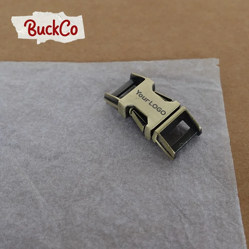 

10pcs/lot Engraved metal release curved buckle durable hardware for quality pet collars DIY accessories Zinc Alloy Copper BU10C