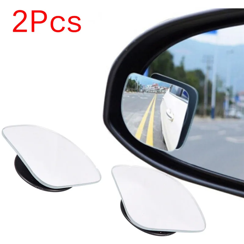 

2pcs Car Wide Angle Mirror Convex Rearview Side View Mirror Safety Blind Spot Mirrors