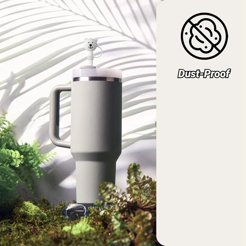 3 шт. соломенный чехол для Кубков Стэнли защитный соломы милого медведя