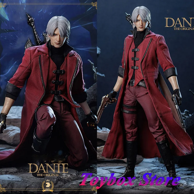 Asmus Toys DMC100 Deluxe Version 1/6 White Hair Hunter Boy Dante Фигурка Нежное оружие Модель Орнамент 12