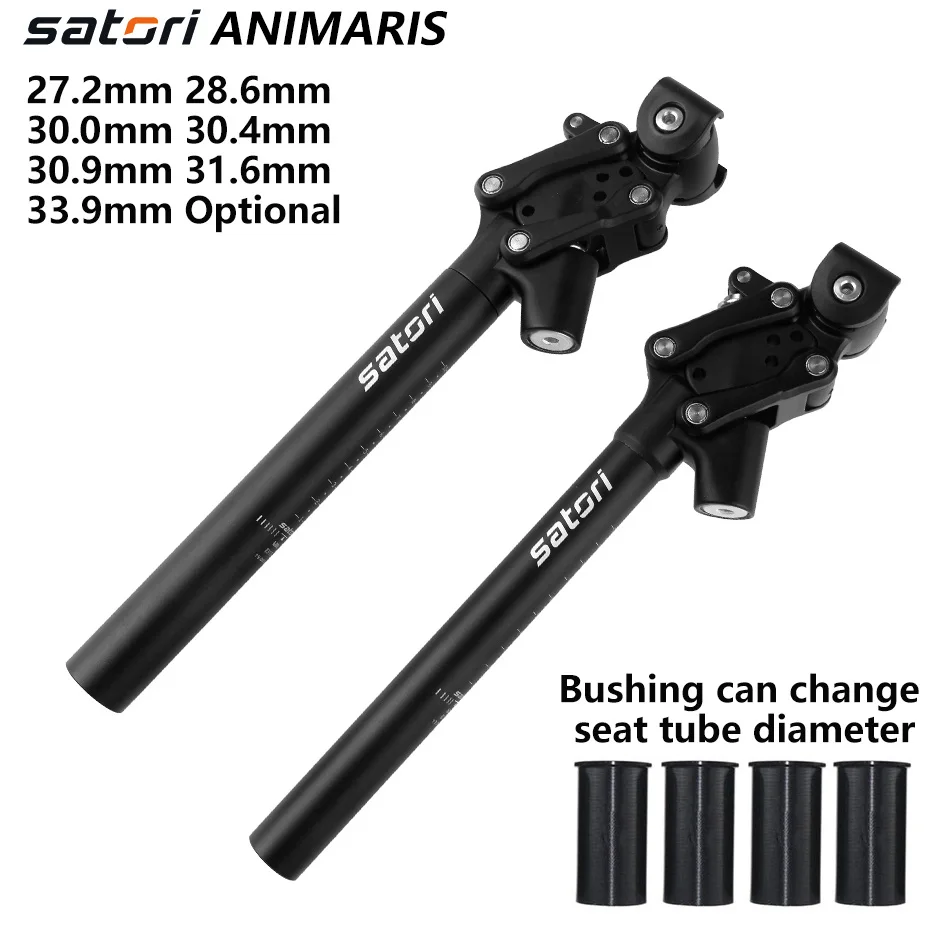 

Satori Bicycle Damping Seatpost Mountain Bike Seat Post 27.2/28.6/30.0/30.4/30.9/33.9/31.6mm*350mm forging/AL6061 black Seatpost