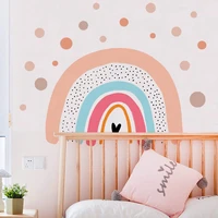 pvc cartoon baby bedroom kindergarten decoration wall sticker home decor dot love rainbow kid living room wall sticker