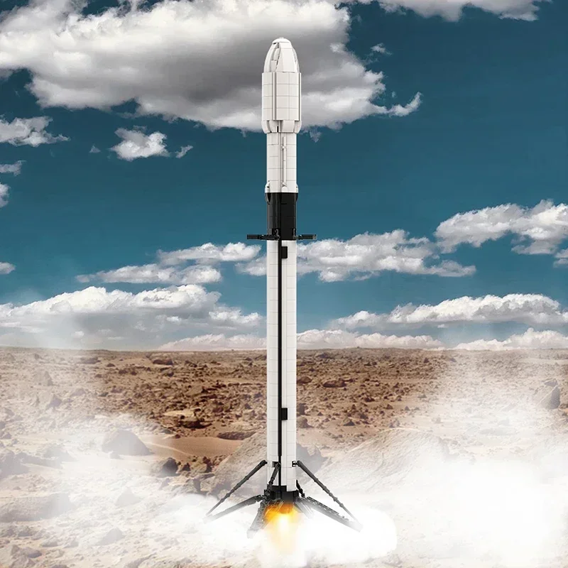 Конструктор MOC Ultimate Space X Falcon масштаб 9: 110 набор строительных блоков искусственный