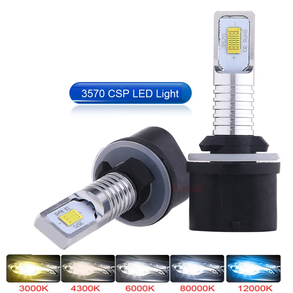 

2Pcs H27 Led 881 880 H7 H4 H27W 12000LM 6500K White Car Headlight Fog Light Front Head Driving Running Lamp Auto 12V 24V