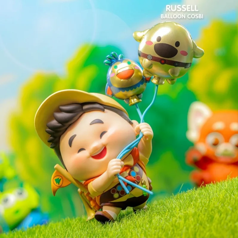 Фото Коллекционная мини-фигурка Hot Toys Pixar Balloon Series: Слепая коробка-сюрприз, милая мини-фигурка Cosbi, настольное украшение, игрушка, подарок на день рождения №3