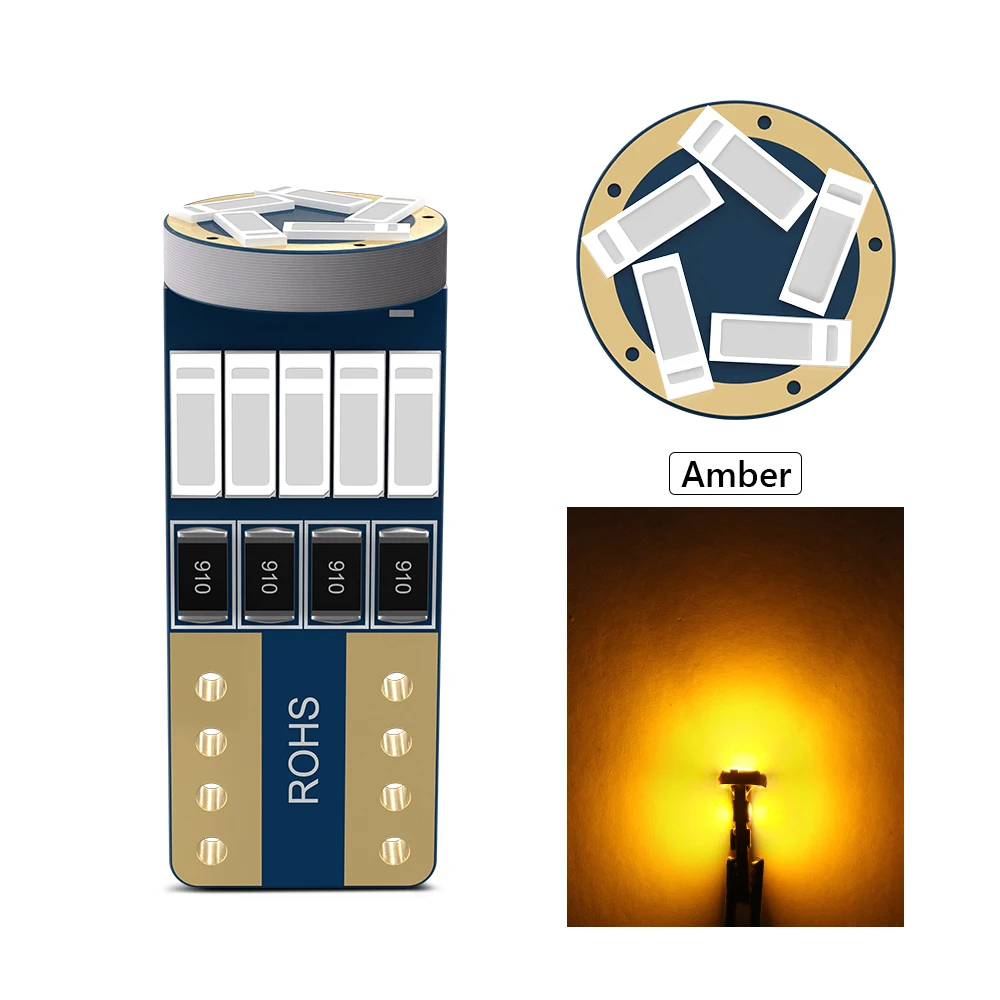 

Oprah 2/10 шт. Canbus T10 LED W5W Автомобильные фары 15 шт. 4014SMD без ошибок для автомобиля внутренняя лампа боковой парковочный фонарь DRL 12 В белый диод