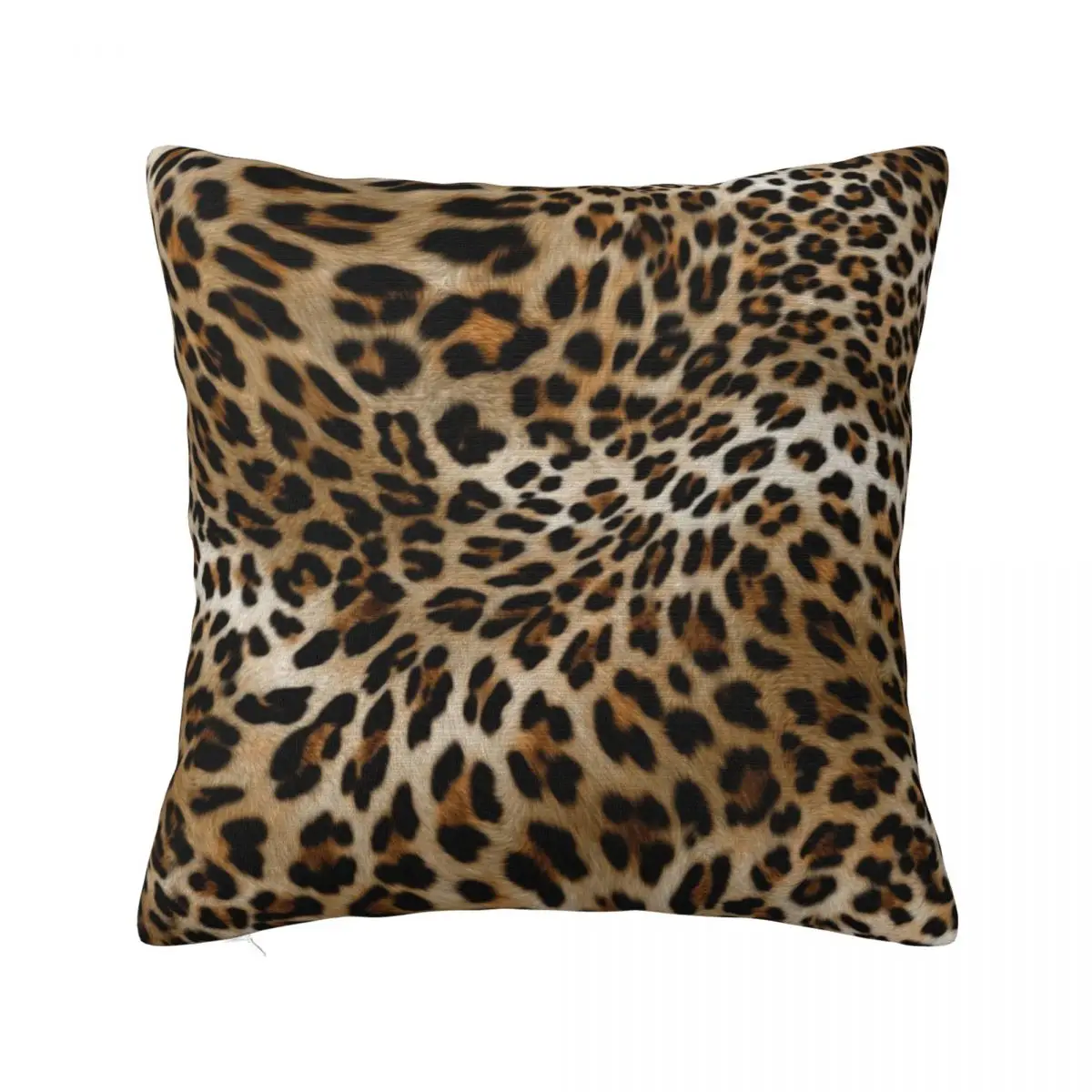 

Подушка с леопардовым рисунком, женская модная квадратная фотовспышка с животными, Весенняя Обложка на молнии для спальни