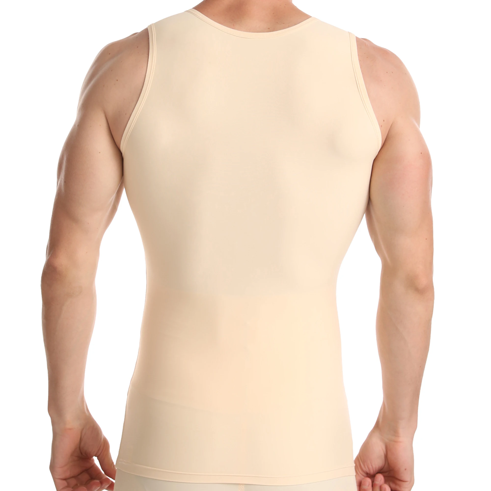 YUFEIDA Mens Slimming Body Shaper Compression Sports Shirts Male Tummy Control Shapewear Abdomen Slim Vest Waist Trainer Corset