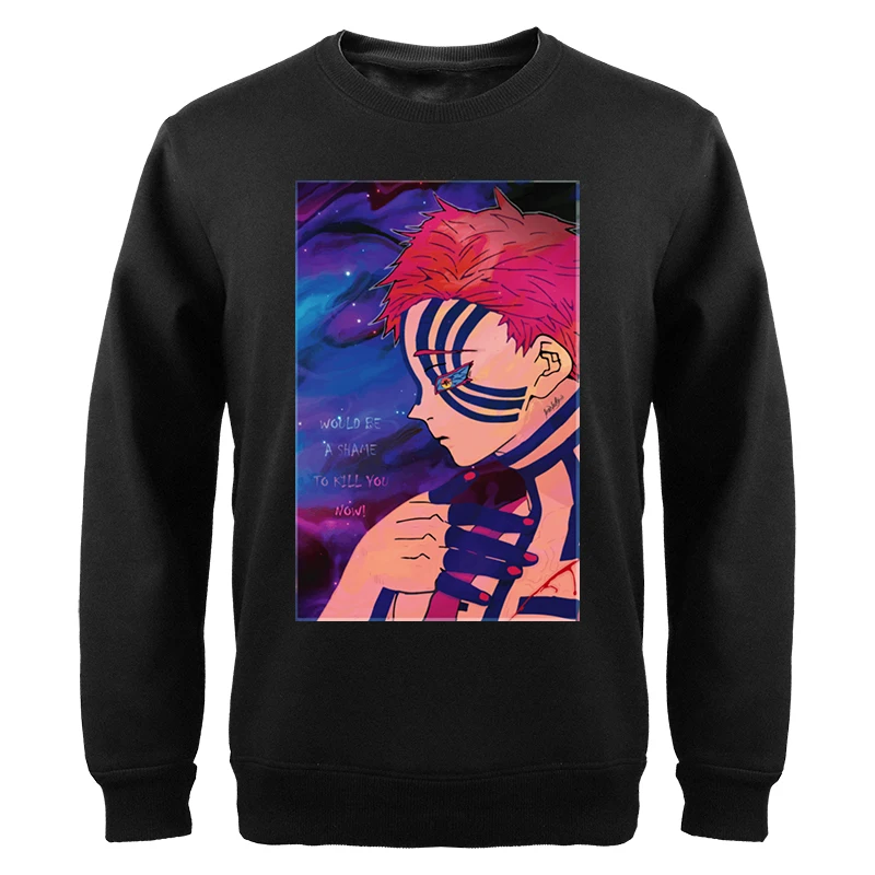 

Demon Slayer Anime Crewneck Hoodies Sweatshirts Mens Akaza Manga Kimetsu Streetwear Hip Hop Casual Casual Clothes Sudaderas