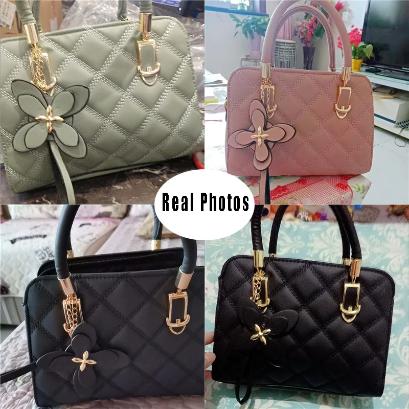 Elegant Women Handbag Women's Bag New Fashion Rhombic Pattern Tassel Simple Style Shoulder Bag Crossbody Bag Messenger Bags