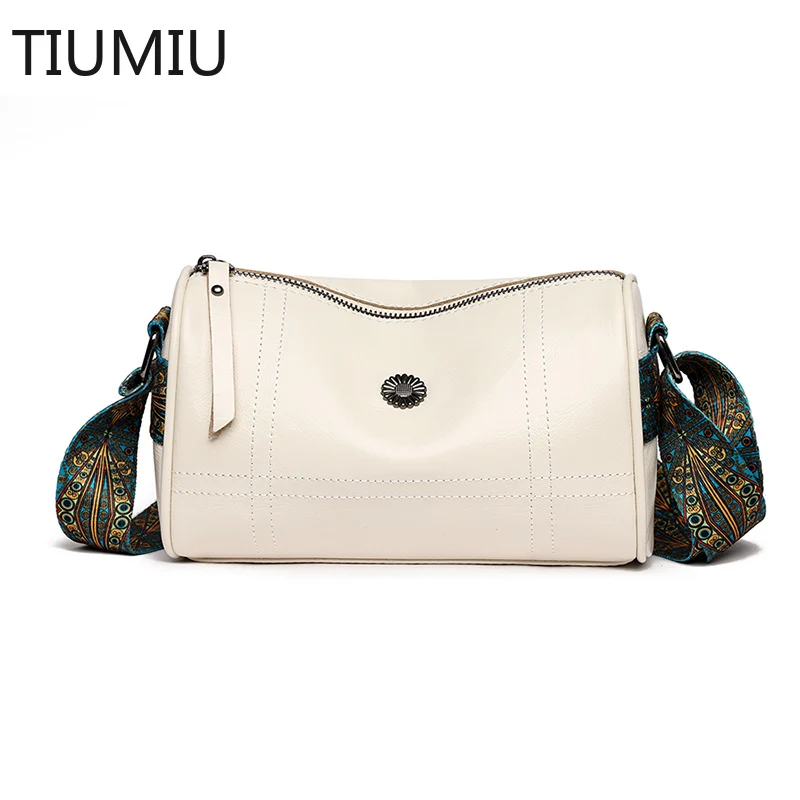 

Barrel-shaped Crossbody Bags Women Fashion Outdoor Portable PU Leather Shoulder Bag Personality Korean Style Streetwear Ins Chic