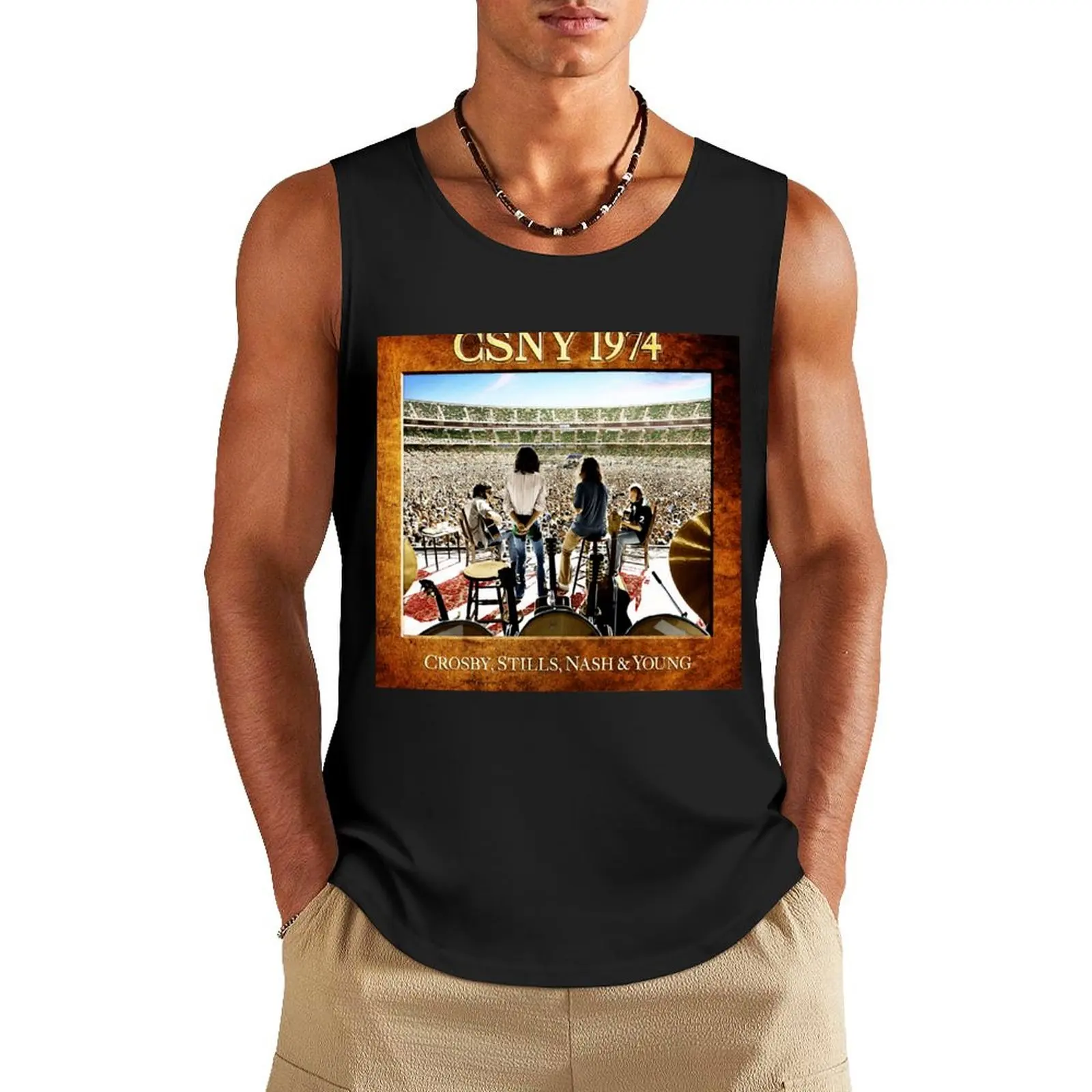 Crosby-funny-stills-nash- Tank Top спортивная одежда мужские рубашки без рукавов
