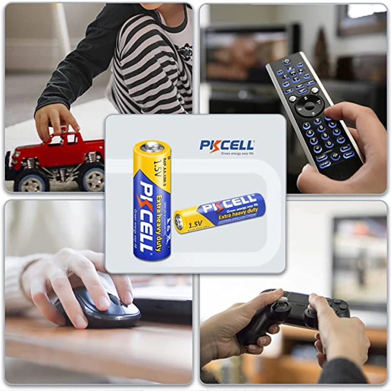 Батарейки PKCELL AAA и AA на 40 зарядов 20 шт