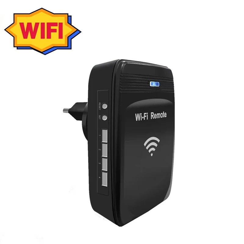 Фото Новый WiFi-преобразователь 280МГц-868МГц WiFi в RF для пультов дистанционного управления гаражными воротами (фиксированный и плавающий код), EU-PLUG-DT30 №3