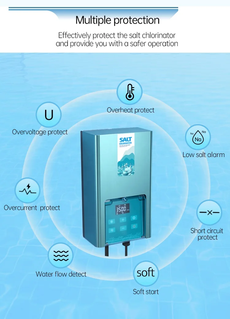 Заводское управление через приложение Wi-Fi OEM ODM Electrolyseur Salino De Sal, фильтр для бассейна, умный солевой хлоратор (art.: 3920d3ff3ce34) - 3920d3ff3ce34