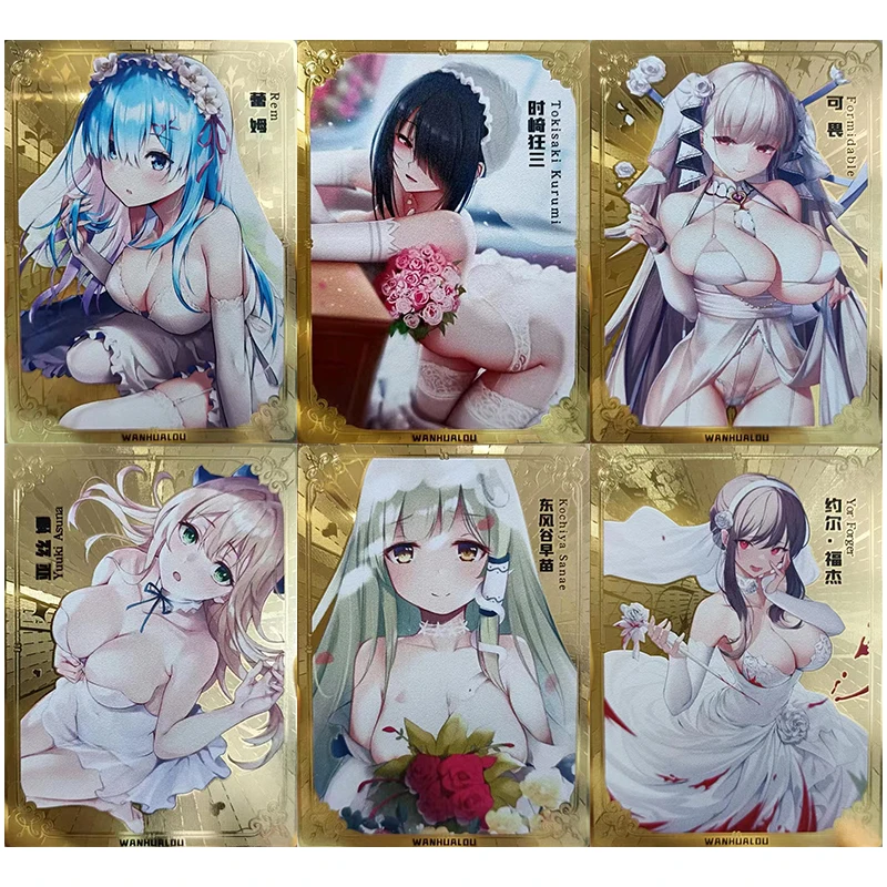 

Anime Goddess Story Metal Glitter Card Rem Hatsune Miku Yor Forger Taiho Collection Toy Solitaire Christmas Birthday Present