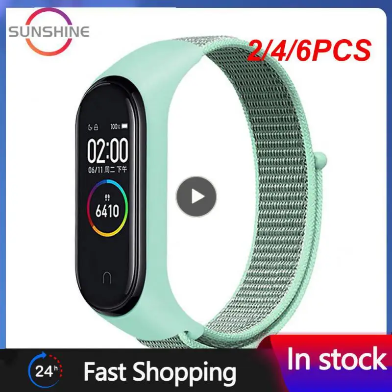 

2/4/6PCS Sport Loop Watch Belt Bracelet Wristband Wristband Smart Watch Wristband Correa Strap Sport Bracelet Sports Wristband