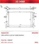 

Store code: 540601 for engine water radiator ASTRA H ZAFIRA B Z20LEL Z20LER