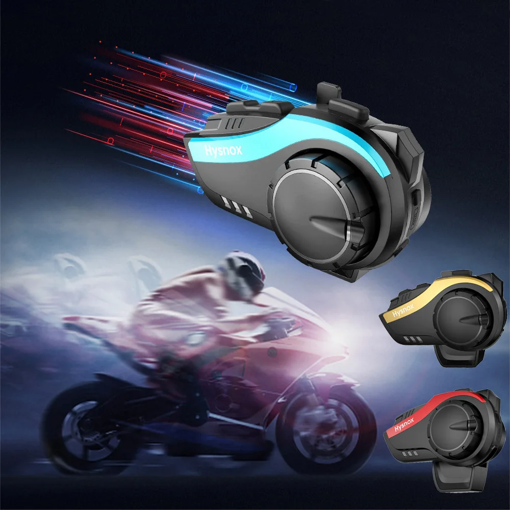 Hysnox HY-02 гарнитура для мотоциклетного шлема Bluetooth 5 0 2000M 6 Riders Переговорная