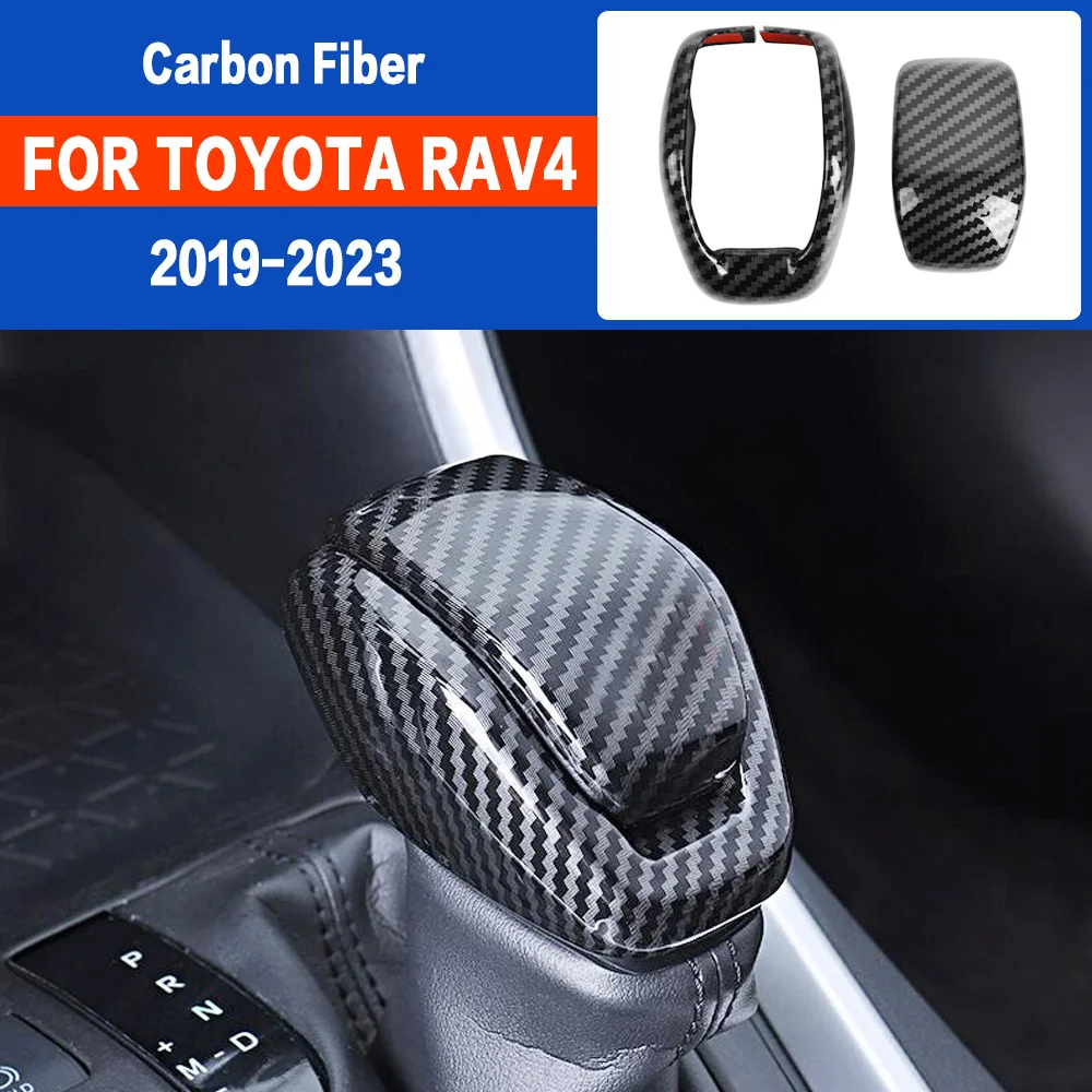 

Car Gear Shift Collars Knob Head Cover Accessories For Toyota RAV4 XA50 Highlander Harrier Venza Hybrid 2019 2020 2021 2022 2023