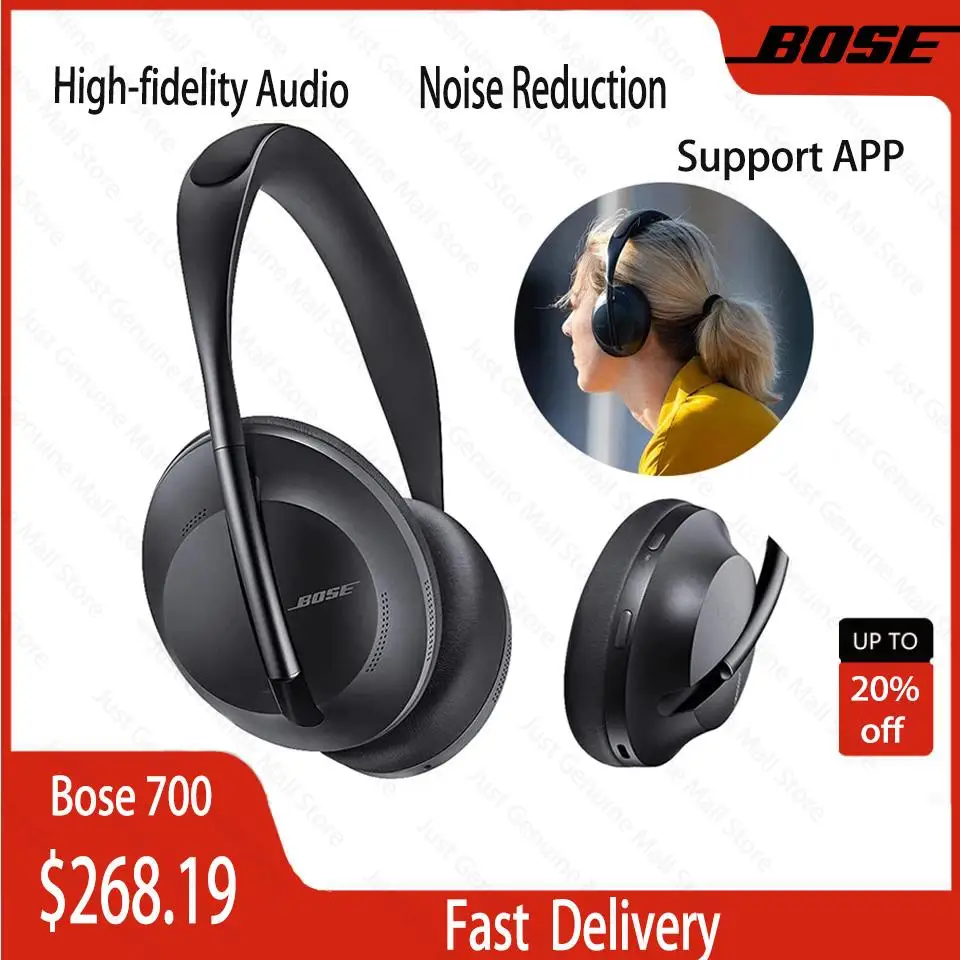 

100% Original Bose 700 Noise Cancelling Headphones Wireless Over-Ear Headphones With Microphone Alexa Voice Control Support APP