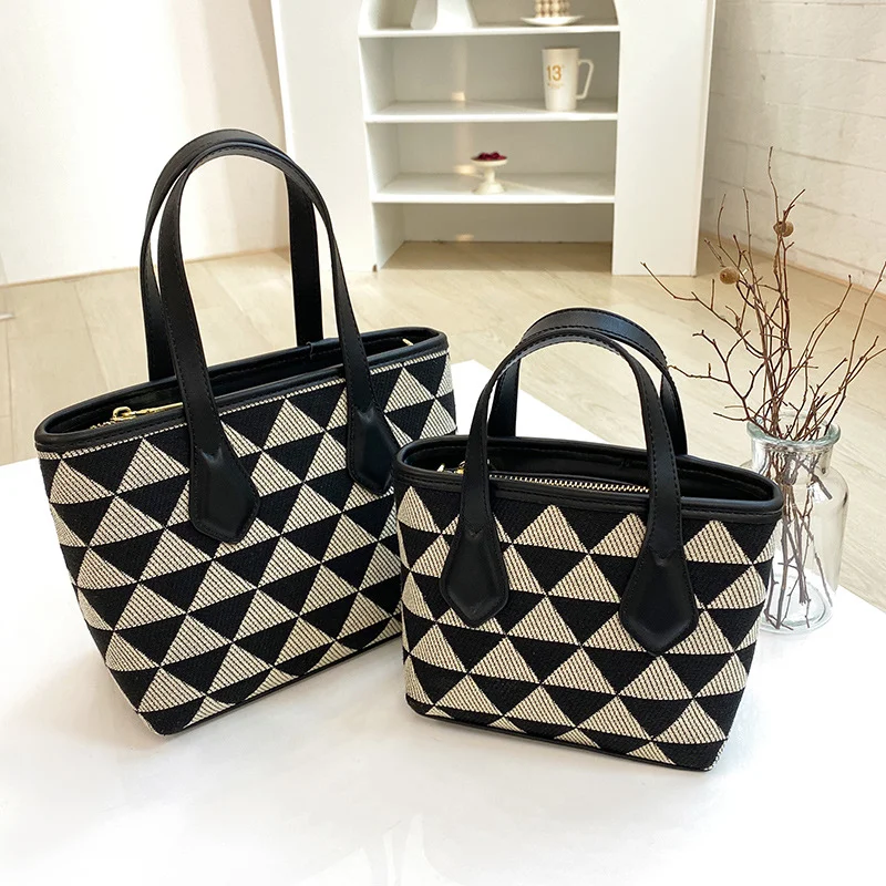 

Women's Bag 2023 Trend Canvas Handbag High Quality Brand Crossbody Bags Ladies Shoulder Bags Luxury Women's Fashion Bolsas