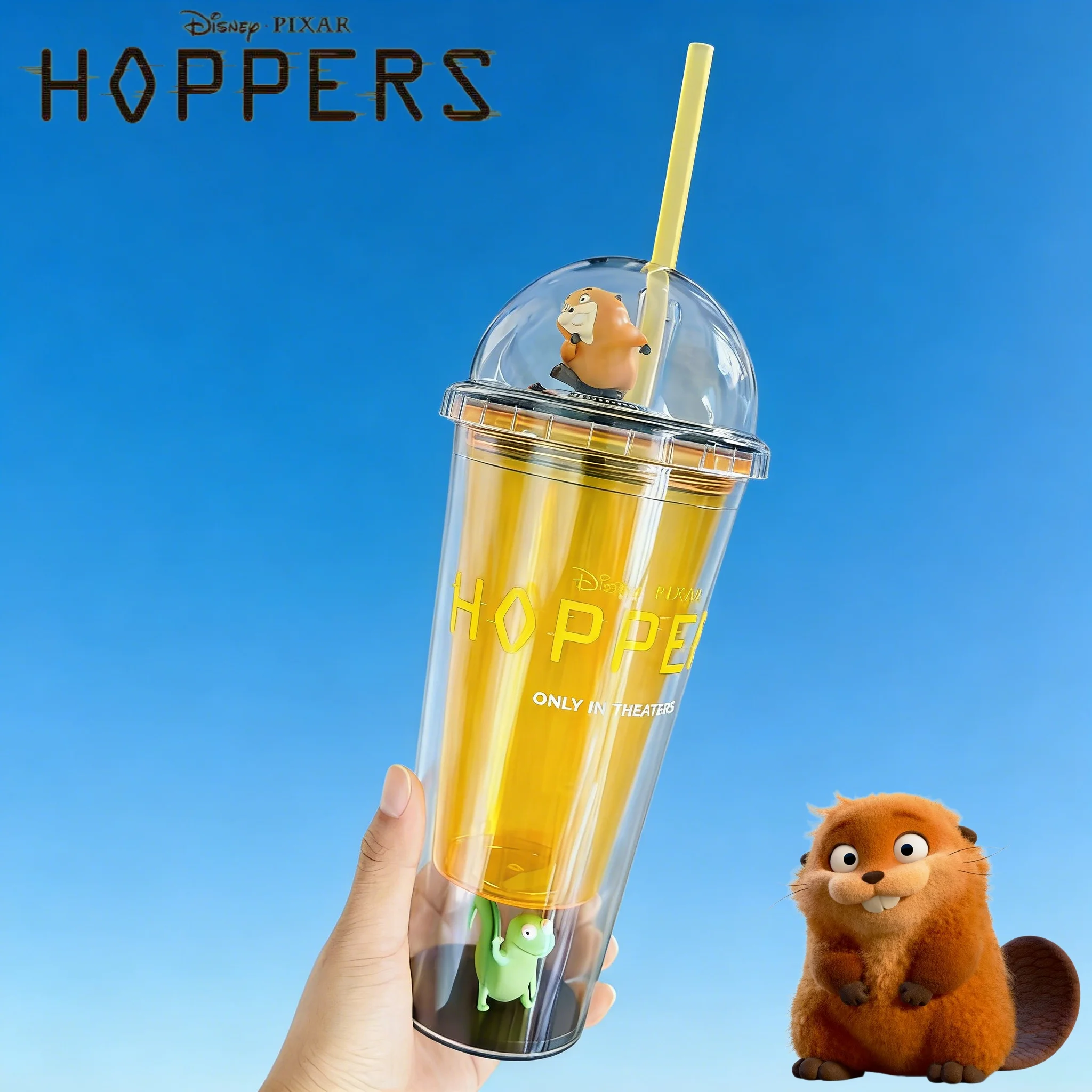Фото Оригинальные стаканы Disney Pixar Hoppers Mabel Tom Lizard с фигурками King George Topper, эксклюзивные коллекционные сувениры для кинотеатров, подарки-сувениры