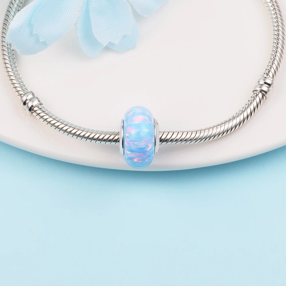 Бусины из серебра 925 пробы с муранским шармом для браслетов Pandora |