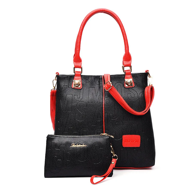 

Infinite Charm 2 in 1 Contrast Color Mother Bag 2022 New Famous Designer Purses and Handbags Two-piece Set Women Shopping Totes