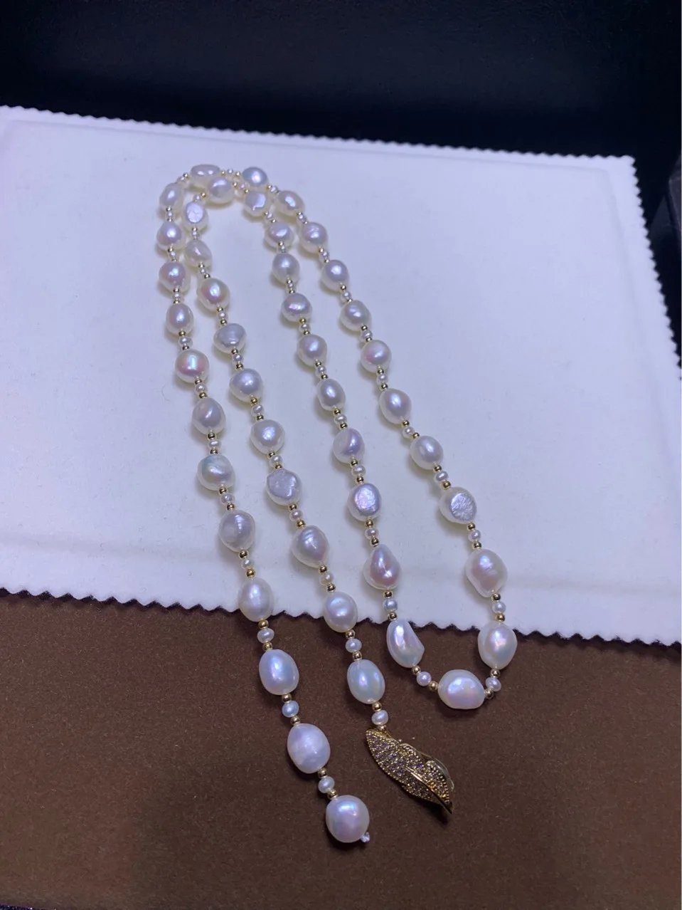 

Winter fashion sweater chain baroque freshwater pearl 9-10 mm baroque pearls wholesale 75 cm long necklace