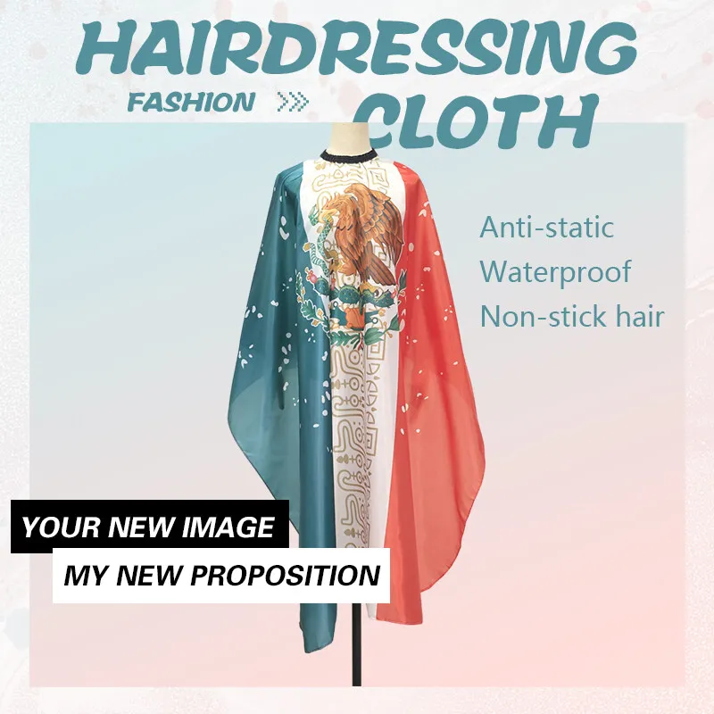 

New Fashion Barber Haircut Cloth Salon Gown Adjustable Waterproof Closure Hairdressing Apron Antistatic Hairdresser Capes