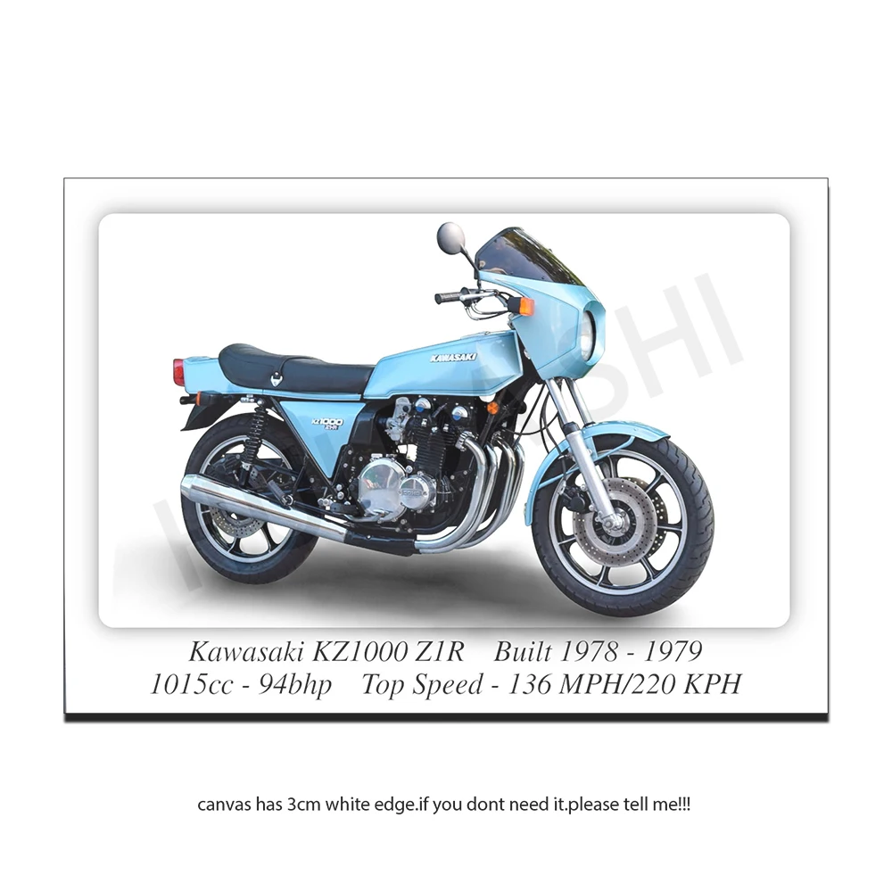 

Kawasaki KZ1000 Z1R мотоцикл-печать плакат на фотобумаге