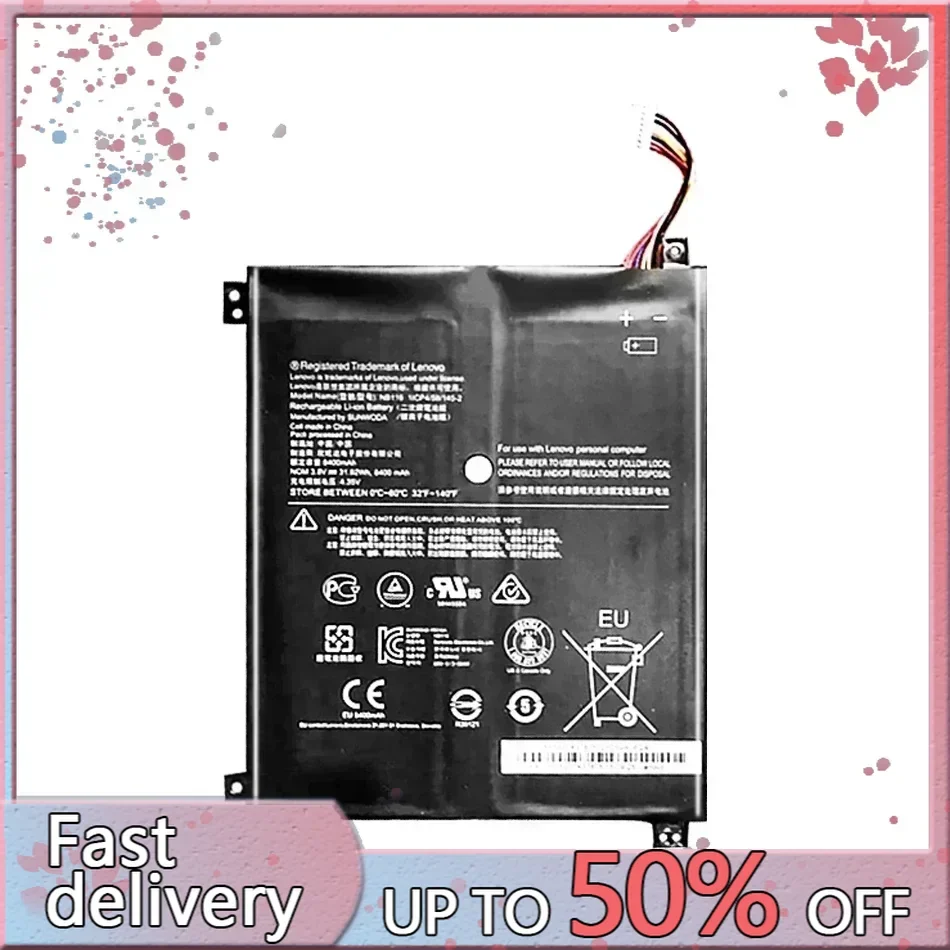 Аккумулятор для ноутбука 8400 мАч NB116 Lenovo Ideapad 100S 100S-11IBY 100S-80R2S серии 0813001 1ICP4 145-2 5B10K37675