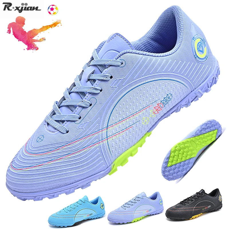 Men LowTop Soccer Shoes Professional Anti-Slip Kids Grass Training Football Boots Ultralight FG/TF Non-Slip Sneakers Size30-46#