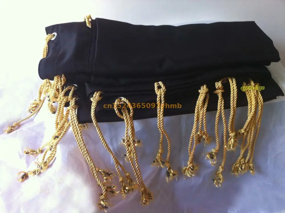 

1.8x1.8m 6'x6' 6x6 Thick Black Cotton Cloth full light black out for video film studio