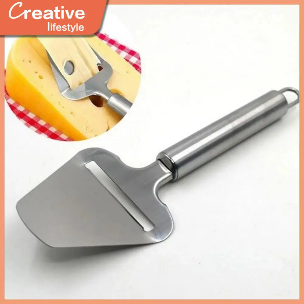 

Pizza Cake Shovel Cheese Slicer Cutter Silver Portable Cheese Peeler Butter Slice Stainless Steel Cheese Slicing Knife 1pcs