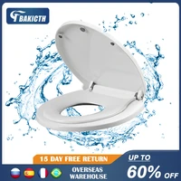 bakicth toilet seat with built in potty training seat thicken magnetic kids seat and cover slow close fits both adult and child
