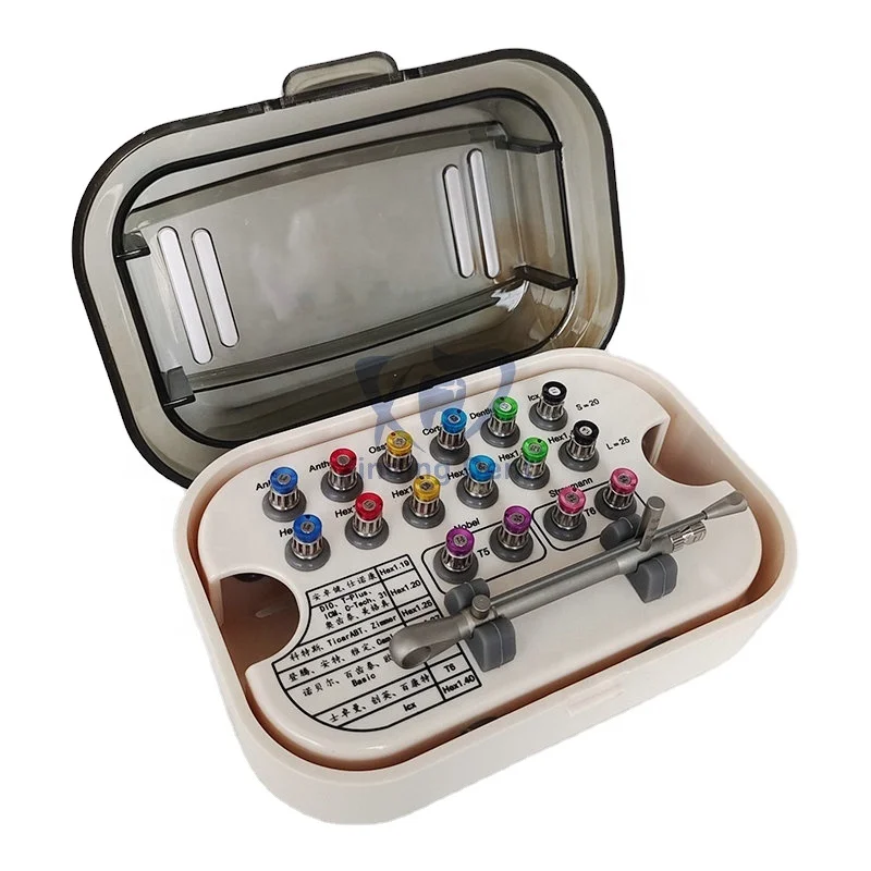 

Factory Price Universal Implant Tools Torque Wrench Implant Kit With 16 Screws