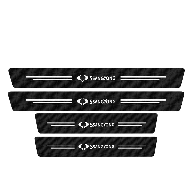 

4 шт., защитные наклейки на пороги автомобиля