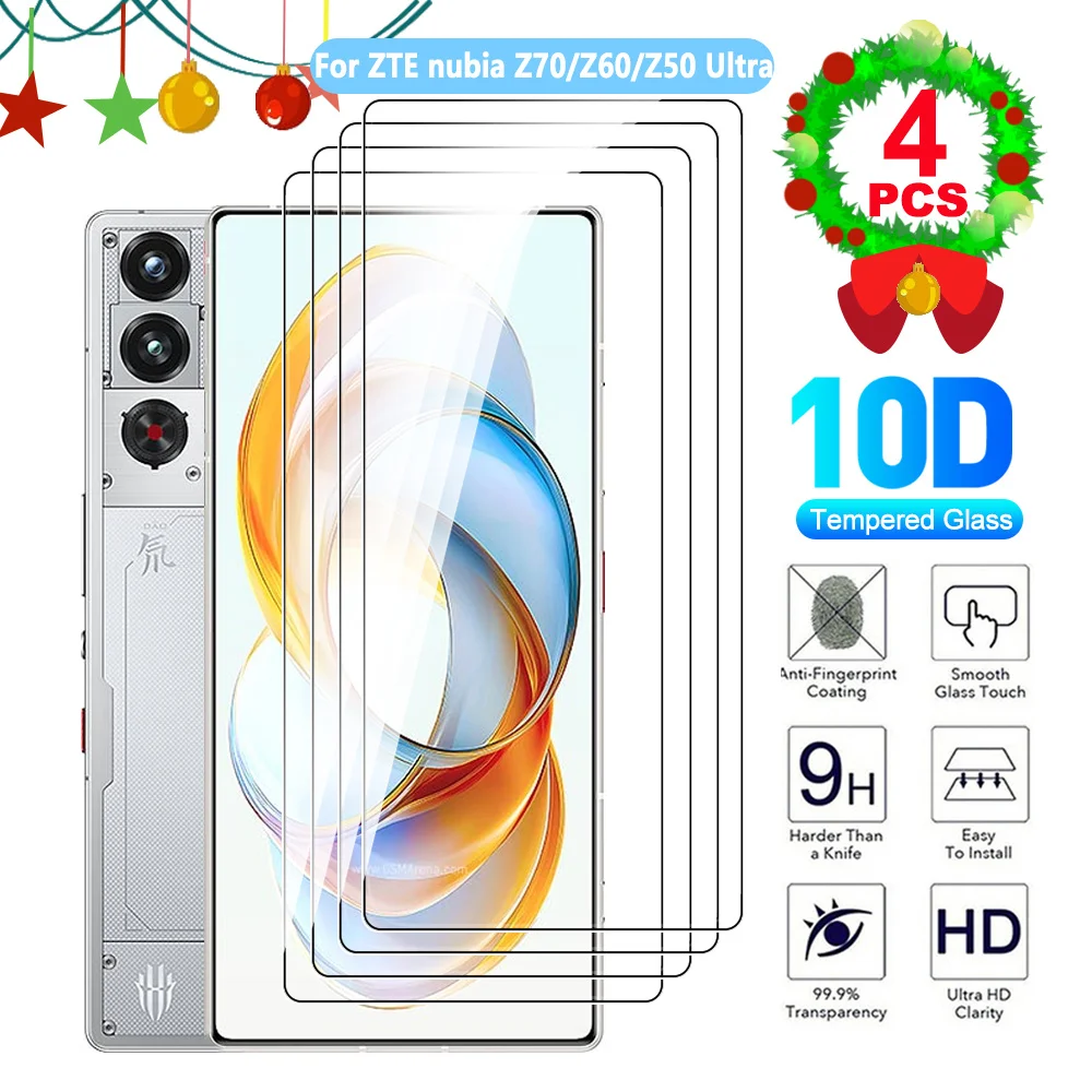 4 шт. Защитная пленка для экрана ZTE nubia Z70 Ultra Z70Ultra Red Magic 10 9 9S 8 8S Pro Plus Z60 Z50 Ультра
