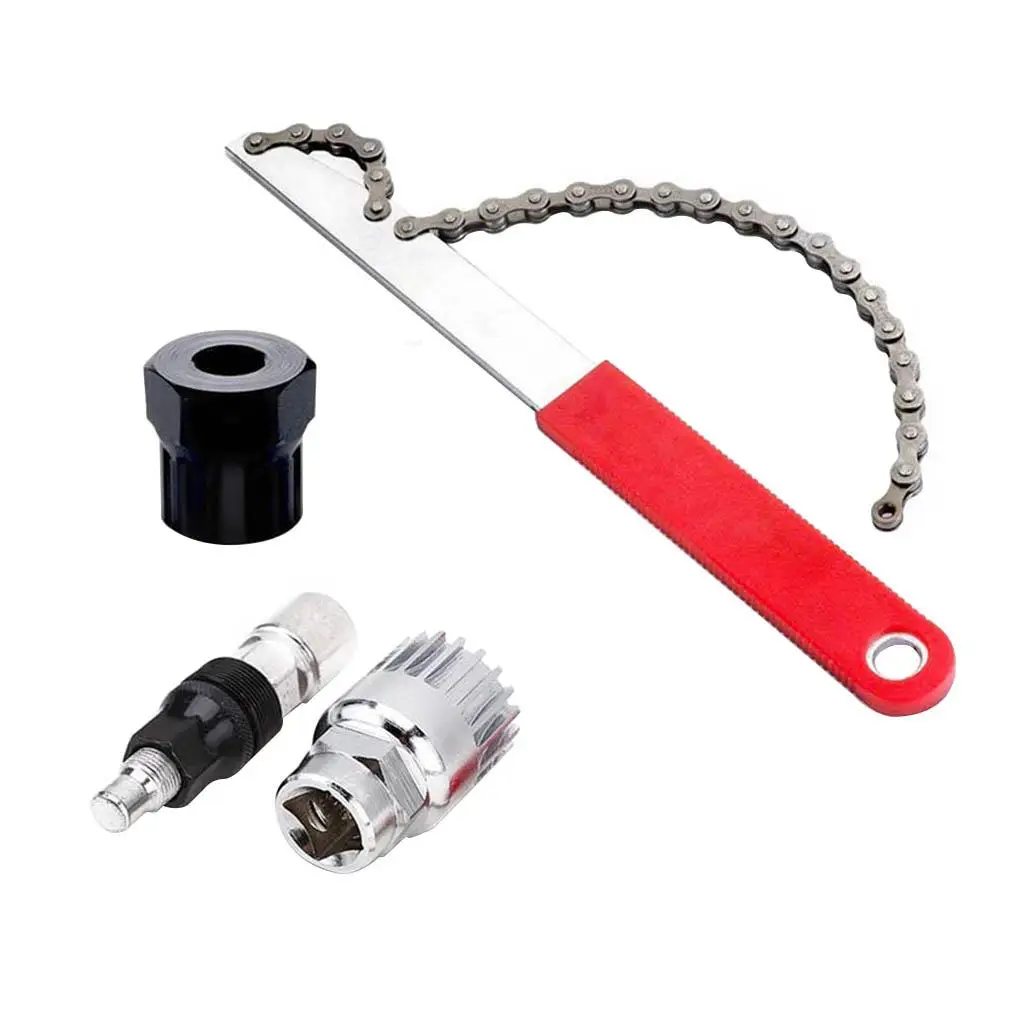 

4pcs Mountain Road Bicycle Flywheel Removal Tool Chain Remover Crankset Puller Bottom Bracket Remover Set
