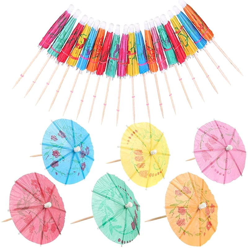 50 шт. палочки для фруктового торта мини-бумажный зонтик декоративные зонтики